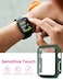 BandSmith Sport Silicone Band and Case Compatible with Apple Watch Bands 38mm 40mm 41mm 42mm 44mm 45mm 46mm Waterproof Apple Watch Strap Screen Protector iWatch Series 11 10 9 8 SE 7 6 5 4 3 2 1 for W