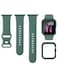 BandSmith Sport Silicone Band and Case Compatible with Apple Watch Bands 38mm 40mm 41mm 42mm 44mm 45mm 46mm Waterproof Apple Watch Strap Screen Protector iWatch Series 11 10 9 8 SE 7 6 5 4 3 2 1 for W