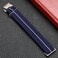NIBD 60s French Troops Parachute Special Elastic Nylon Watch Band Mans Universal HookandLoop Nylon Strap 202122mm22mm DarkBlue White