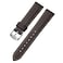 Afany Leather Watch Band 21mm for Men and Women Quick Release Watch Strap Dark Brown Replacement Watchband