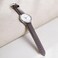 Afany Leather Watch Band 21mm for Men and Women Quick Release Watch Strap Dark Brown Replacement Watchband