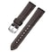 Afany Leather Watch Band 21mm for Men and Women Quick Release Watch Strap Dark Brown Replacement Watchband