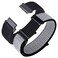 ANNEFIT Nylon Sport Loop Watch Bands 18mm 2 Packs Quick Release Adjustable Strap for Men Women Black and Gray