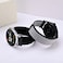 ANNEFIT Nylon Sport Loop Watch Bands 18mm 2 Packs Quick Release Adjustable Strap for Men Women Black and Gray
