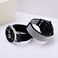 ANNEFIT Nylon Sport Loop Watch Bands 18mm 2 Packs Quick Release Adjustable Strap for Men Women Black and Gray