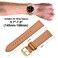 ANNEFIT Quick Release Watch Band 20mm with Gold Buckle Classic Oil Wax Leather Watch Strap Light Brown