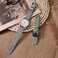 ANNEFIT Quick Release Watch Bands 20mm Military Nylon Watch Strap for Men Heavy Duty Stainless Steel Brushed Silver Buckle Grey