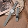 ANNEFIT Quick Release Watch Bands 20mm Military Nylon Watch Strap for Men Heavy Duty Stainless Steel Brushed Silver Buckle Grey