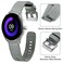 ANNEFIT Quick Release Watch Bands 20mm Military Nylon Watch Strap for Men Heavy Duty Stainless Steel Brushed Silver Buckle Grey
