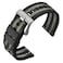 ANNEFIT Quick Release Watch Bands 24mm Military Nylon Watch Strap for Men Heavy Duty Stainless Steel Brushed Silver Buckle BlackGrey