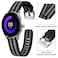 ANNEFIT Quick Release Watch Bands 24mm Military Nylon Watch Strap for Men Heavy Duty Stainless Steel Brushed Silver Buckle BlackGrey