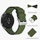 ANNEFIT Silicone Watch Bands for Men Women Soft Rubber Watch Strap with Quick Release Band Width 16mm with Silver Buckle Army Green