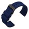 ANNEFIT Silicone Watch Bands for Men Women Soft Rubber Watch Strap with Quick Release Band Width 24mm with Black Buckle Navy Blue