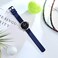 ANNEFIT Silicone Watch Bands for Men Women Soft Rubber Watch Strap with Quick Release Band Width 24mm with Black Buckle Navy Blue