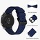 ANNEFIT Silicone Watch Bands for Men Women Soft Rubber Watch Strap with Quick Release Band Width 24mm with Black Buckle Navy Blue