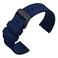ANNEFIT Silicone Watch Bands for Men Women Soft Rubber Watch Strap with Quick Release Band Width 24mm with Black Buckle Navy Blue