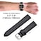 ANNEFIT Watch Band 17mm with Stainless Silver Buckle Classic Oil Wax Leather Quick Release Watch Strap Black
