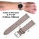 ANNEFIT Watch Band 17mm with Stainless Silver Buckle Classic Oil Wax Leather Quick Release Watch Strap Grey