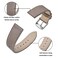 ANNEFIT Watch Band 17mm with Stainless Silver Buckle Classic Oil Wax Leather Quick Release Watch Strap Grey