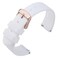 ANNEFIT Watch Band Silicone Quick Release Soft Rubber Replacement Watch Strap 22mm with Rose Gold Buckle White