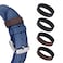 ANNEFIT Watch Bands Keeper 4PCS Leather Watch Straps Replacement Loops 20mm BlackDark Brown