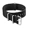 Archer Watch Straps Classic Military Style Nylon Watch Bands BlackGray 20mm