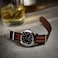 Archer Watch Straps Classic Military Style Nylon Watch Bands BlackRedGreen 22mm