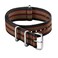 Archer Watch Straps Classic Military Style Nylon Watch Bands BlackRedGreen 22mm