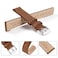 Ayadoo 18mm Top Grain Leather Watch Band Brown Crazy Horse Leather Replacement Watch Strap with Silver Buckle Quick Release