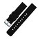 BARTON WATCH BANDS 18mm Black Soft Silicone Quick Release Straps