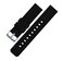 BARTON WATCH BANDS 18mm Black Soft Silicone Quick Release Straps