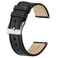 BISONSTRAP Leather Watch Straps Classic Oil Waxed Leather Quick Release Replacement Band for Men and Women 18mm BlackSilver Buckle