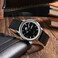 BISONSTRAP Leather Watch Straps Classic Oil Waxed Leather Quick Release Replacement Band for Men and Women 18mm BlackSilver Buckle