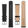 BISONSTRAP Leather Watch Straps Classic Oil Waxed Leather Quick Release Replacement Band for Men and Women 18mm BlackSilver Buckle