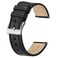 BISONSTRAP Leather Watch Straps Classic Oil Waxed Leather Quick Release Replacement Band for Men and Women 18mm BlackSilver Buckle