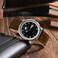 BISONSTRAP Leather Watch Straps Classic Oil Waxed Leather Quick Release Replacement Band for Men and Women 18mm Dark BrownSilver Buckle