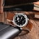 BISONSTRAP Leather Watch Straps Classic Oil Waxed Leather Quick Release Replacement Band for Men and Women 18mm Toffee BrownSilver Buckle