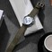 BISONSTRAP Mens Nylon Watch Bands TwoPiece Military Watch Straps Quick Release Brushed Buckle 18mm Army Green Silver Buckle
