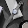 BISONSTRAP Mens Nylon Watch Bands TwoPiece Military Watch Straps Quick Release Brushed Buckle 18mm Grey Silver Buckle