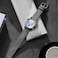 BISONSTRAP Mens Nylon Watch Bands TwoPiece Military Watch Straps Quick Release Brushed Buckle 18mm Grey Silver Buckle