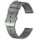 BISONSTRAP Mens Nylon Watch Bands TwoPiece Military Watch Straps Quick Release Brushed Buckle 18mm Grey Silver Buckle