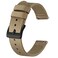 BISONSTRAP Mens Nylon Watch Bands TwoPiece Military Watch Straps Quick Release Brushed Buckle 18mm Khaki Black Buckle