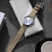 BISONSTRAP Mens Nylon Watch Bands TwoPiece Military Watch Straps Quick Release Brushed Buckle 18mm Khaki Silver Buckle