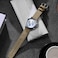 BISONSTRAP Mens Nylon Watch Bands TwoPiece Military Watch Straps Quick Release Brushed Buckle 18mm Khaki Silver Buckle