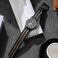 BISONSTRAP Mens Nylon Watch Bands TwoPiece Military Watch Straps Quick Release Brushed Buckle 19mm BlackGray Black Buckle