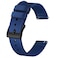 BISONSTRAP Mens Nylon Watch Bands TwoPiece Military Watch Straps Quick Release Brushed Buckle 20mm Blue Black Buckle