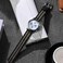 BISONSTRAP Mens Nylon Watch Bands TwoPiece Military Watch Straps Quick Release Brushed Buckle 22mm BlackGray Silver Buckle