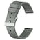 BISONSTRAP Mens Nylon Watch Bands TwoPiece Military Watch Straps Quick Release Brushed Buckle 22mm Grey Silver Buckle