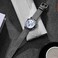 BISONSTRAP Mens Nylon Watch Bands TwoPiece Military Watch Straps Quick Release Brushed Buckle 22mm Grey Silver Buckle