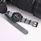 BISONSTRAP Nylon Watch Bands for Men OnePiece Military Watch Straps 22mm Grey Black Buckle